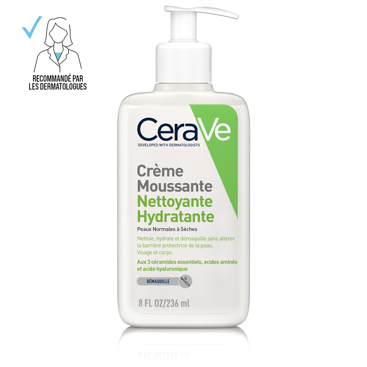 CeraVe Nettoyants Crème Moussante Nettoyante Hydratante 236ml