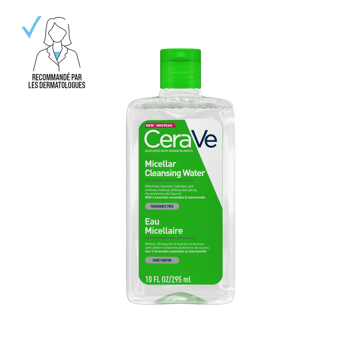 CeraVe Nettoyants Eau Micellaire Hydratante Démaquillante 295ml